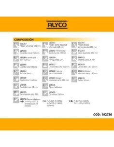 Caja con Herramientas ALYCO 5 Bandejas 80 Pz | Caja o carro de herramientas ALYCO resistente y funcional 2