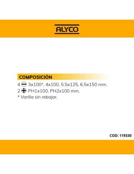 Destornilladoes Aislados ALYCO Juego 6 Pz