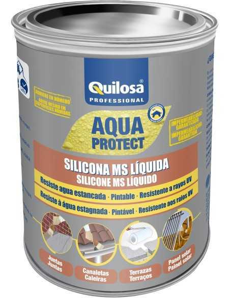 Revestimiento Elástico QUILOSA AQUA PROTECT MS Líquida Negro 5 Kg - ¡Consíguelo ahora al mejor precio!