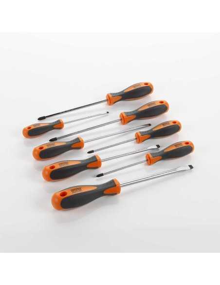 JUEGO 8 DESTORNILLADRES CAJA CARTÓN ALYCO ORANGE : 170450