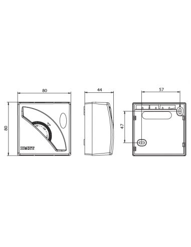 TERMOSTATO IMIT TA3 CON PILOTO 546010