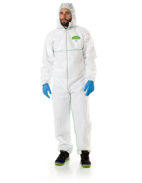 Buzo Desechable STEELGEN 500 Blanco T-L Antiestático