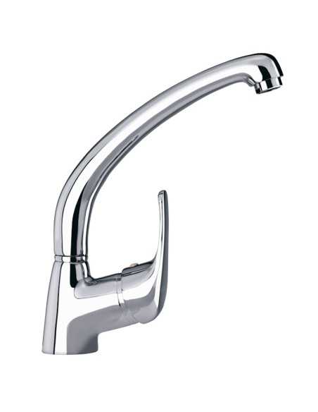 Grifo de cocina monomando CLEVER 235mm con caño fundido N Panam Urban Cromado