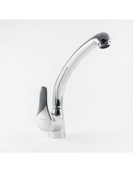 Grifo de cocina monomando CLEVER 235mm con caño fundido N Panam Urban Cromado