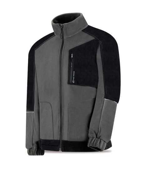 Chaqueta Polar MARCA PL Modelo VIRACOCHA Gris/Negro T-M