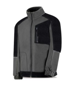 Chaqueta Polar MARCA PL Modelo VIRACOCHA Gris/Negro T-XXL
