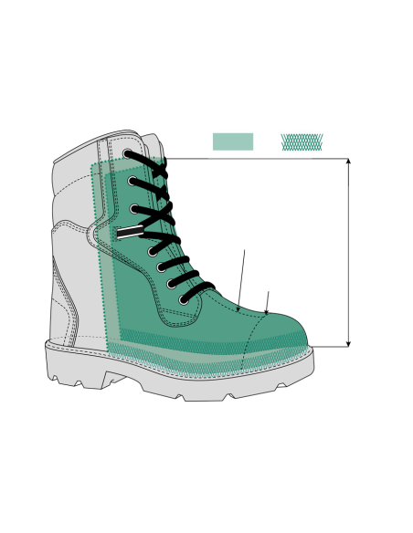 Bota de seguridad de caña alta PANTER Modelo THOR S3 T-42