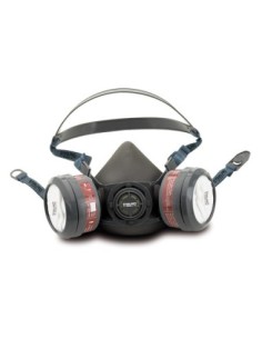Media Máscara STEEL PRO SAFETY Modelo Breath para dos filtros T-M 2