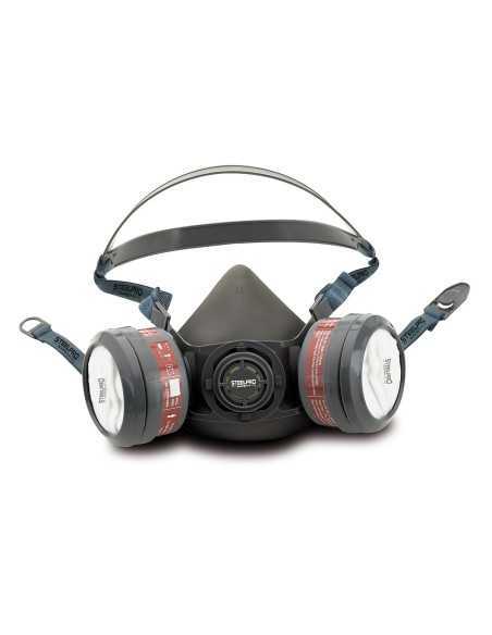 Media Máscara STEEL PRO SAFETY Modelo Breath para dos filtros T-M