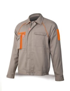 Chaqueta MARCA PL Super Top gris en Algodón de 270 gr T-66