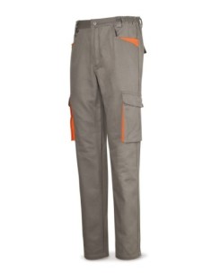 Pantalón MARCA PL SUPER TOP 488PSUPTOPG gris en Algodón de 270 g. Multibolsillos T-42