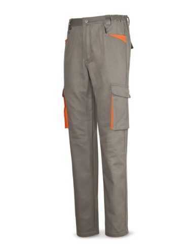 Pantalón MARCA PL SUPER TOP 488PSUPTOPG gris en Algodón de 270 g. Multibolsillos T-46