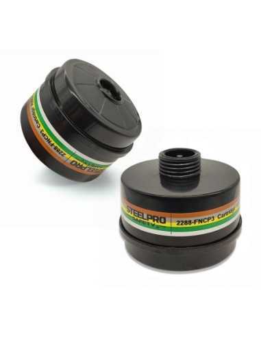 Filtros de rosca normalizada MARCA PL STEELPRO 2288FNCP3SIN para máscara completa "ANDROMEDA" (ABEK2P3)