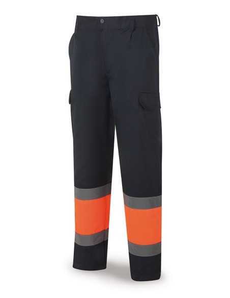 Pantalón bicolor MARCA PL 388PFXNFA de alta visibilidad poliéster/algodón 200 gr T-58
