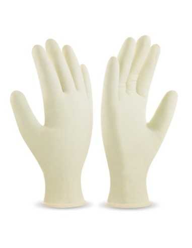 Guante de látex empolvado Desechable MARCA PL 688LUTBL 100u T-S