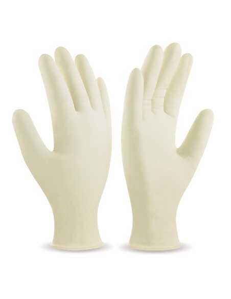 Guante de látex empolvado Desechable MARCA PL 688LUTBL 100u T-S