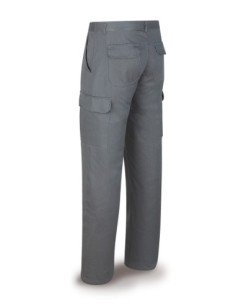 Pantalón MARCA PL 388PG gris poliéster/algodón 200 g. Multibolsillos T-42 2