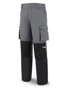 Pantalón MARCA PL PRO SERIES FIRST LINE gris/negro poliéster/algodón 245 gr Multibolsillos T-62/64