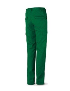Pantalón MARCA PL 388PV verde poliéster/algodón 200 g. Multibolsillos T-38 2