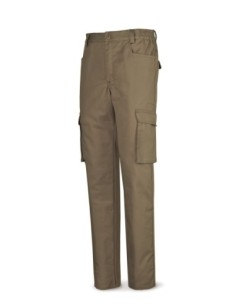 Pantalón MARCA PL TOPLINE 488PTTOPBE beige poliester/algodón de 245g MultibolsilloS T-38