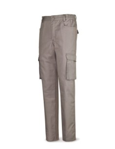 Pantalón MARCA PL TOPLINE 488PTTOPG Gris poliester/algodón de 245g MultibolsilloS T-44