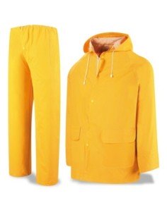 Traje de agua METEO tipo INGENIERO Poliéster/PVC amarillo
