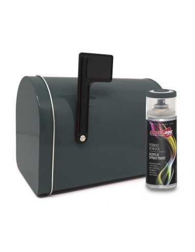 AMBRO-SOL - Pintura acrílica en spray, color Gris Hierro, RAL 7011