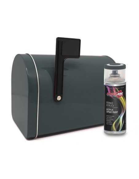 AMBRO-SOL - Pintura acrílica en spray, color Gris Hierro, RAL 7011