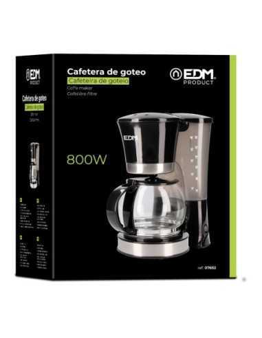 ?Cafetera de goteo EDM 12 tazas 800W, café caliente y sin goteos. ¡Compra online ahora!