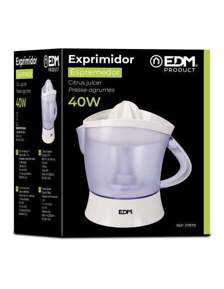 Exprimidor eléctrico EDM 40W 1,2L, zumos frescos con facilidad. ¡Compra online ahora!