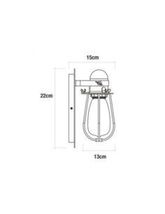 ?Aplique de pared vintage EDM, estilo industrial y luz cálida. ¡Compra online ahora!? 2