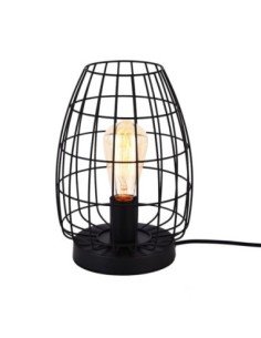 ?Lámpara de mesa metálica negra EDM, diseño moderno y elegante. ¡Compra online ahora!