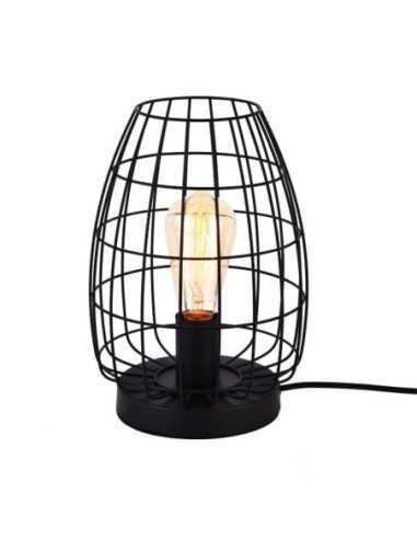 ?Lámpara de mesa metálica negra EDM, diseño moderno y elegante. ¡Compra online ahora!