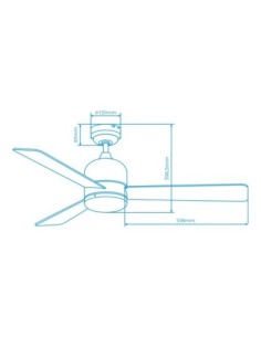 Ventilador de Techo EDM SAVU 60W 115cm 2