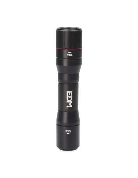 ?Linterna LED 20W EDM, potencia, recarga USB y función Power Bank. ¡Compra online ahora!