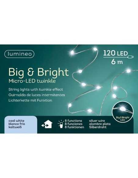 ?Cadena de luz Kaemingk 120 Micro LED, iluminación exterior elegante. ¡Compra online ahora!