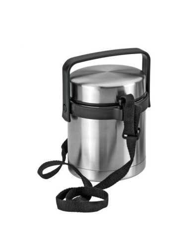 ?Fiambrera termo CAMPUS 1L de Metaltex, doble compartimento y acero inoxidable. ¡Compra online ahora!?