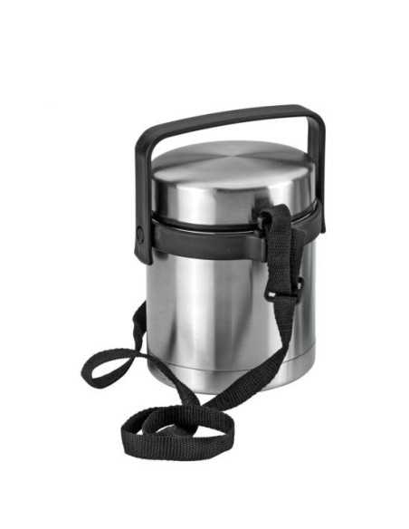 ?Fiambrera termo CAMPUS 1L de Metaltex, doble compartimento y acero inoxidable. ¡Compra online ahora!?