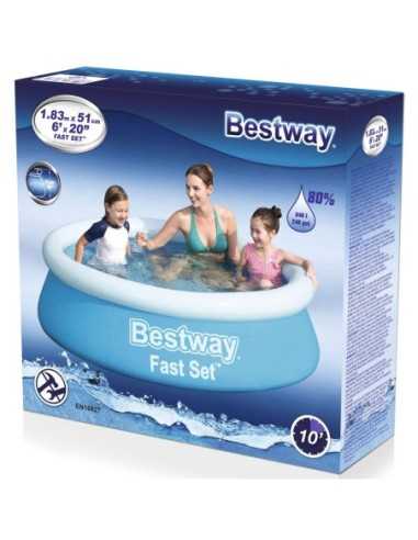 Piscina BestWay 183x51cm 940L | Tratamiento eficaz para pisc