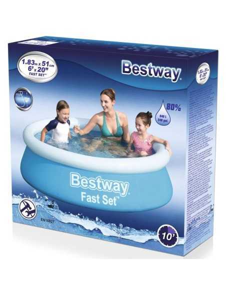 Piscina BestWay 183x51cm 940L | Tratamiento eficaz para pisc