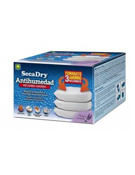 SecaDry Recambio antihumedad 3x450 gr