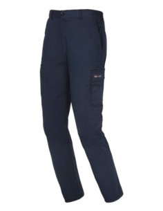 Pantalón Algodón Easy Stretch Azul T-XXL | Ropa laboral