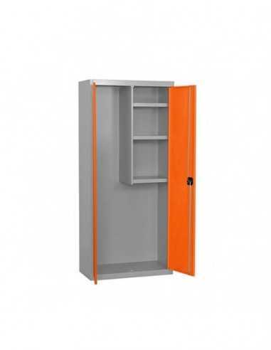 Armario Taquilla SIMON LOCKER Profesional Monobloque CLEANING 180x80x40 2/3 Gris/Naranja | Taquilla metálica SimonLocker para ve