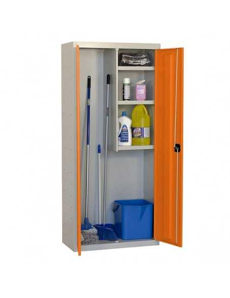 Armario Taquilla SIMON LOCKER Profesional Monobloque CLEANING 180x80x40 2/3 Gris/Naranja | Taquilla metálica SimonLocker para ve