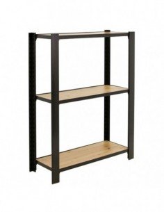 Estantería SIMONRACK Officlick 3/300 wood 800 antracita/roble nodi | Mesa de trabajo SimonRack profesional y resistente