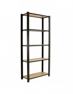 Estantería SIMONRACK Officlick 5/300 wood 800 antracita/roble nodi | Mesa de trabajo SimonRack profesional y resistente