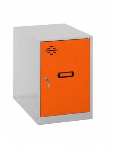 Taquilla SIMON LOCKER Monobloque Mini 475x300x500 mm Gris/Naranja
