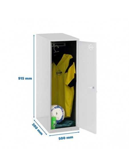 Taquilla SIMONLOCKER Montado Mini 915x300x500 mm GR/BC | Taquilla metálica SimonLocker para vestuarios y oficinas