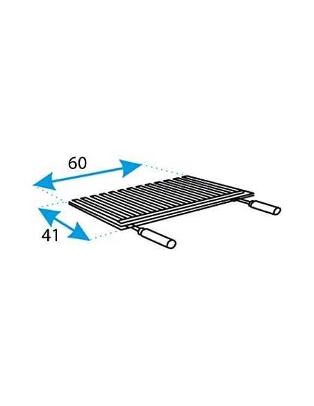 Parrilla para barbacoa IMEX EL ZORRO 60x41 cm INOX