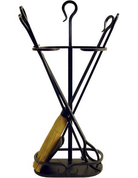 JUEGO CHIMENEA OVALADO 4 PIEZAS (FORJA) IMEX EL ZORRO